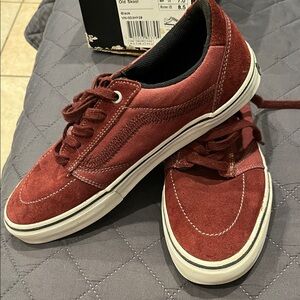 Vans Old Skool Burgundy Suede Sneakers